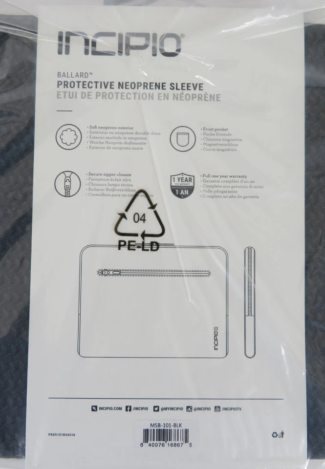 NEW - Incipio Protective Neoprene Sleeve For Microsoft Surface Book & Book i7 - Image 3 of 3