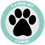 thumbnail 2  - I Love My Corgi - Car Truck Window Bumper Sticker Decal Canine Pet Dog Breed