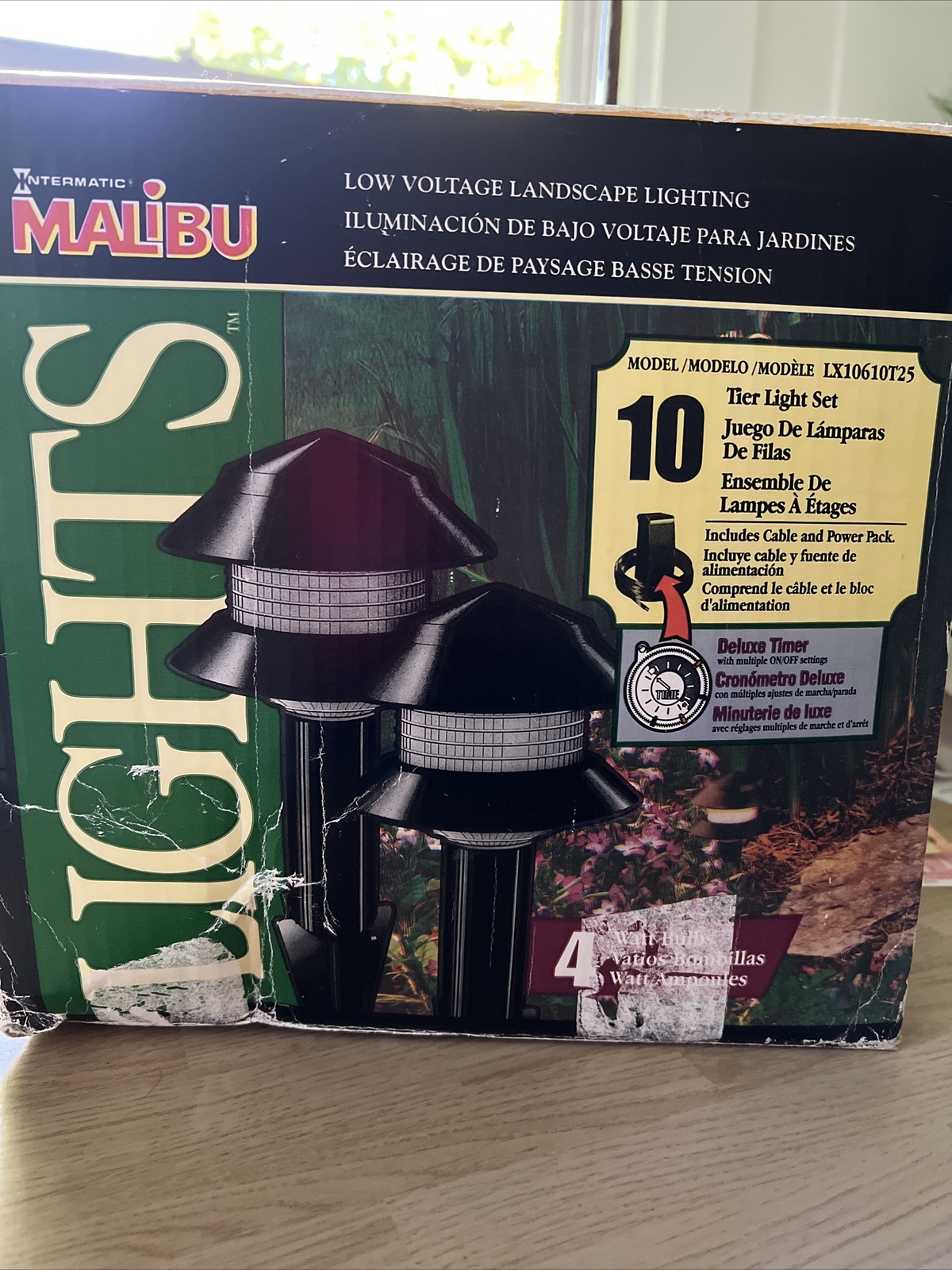 MALIBU 10 TIER LOW VOLTAGE LANDSCAPING LIGHT SET TIMER LX10610T25 T1