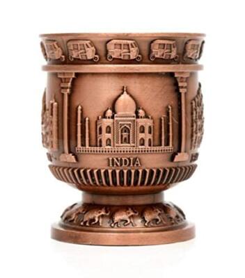 Souvenir Taj Mahal Indien Schnapsglas, Metall Souvenir Tasse, perfektes Souve...
