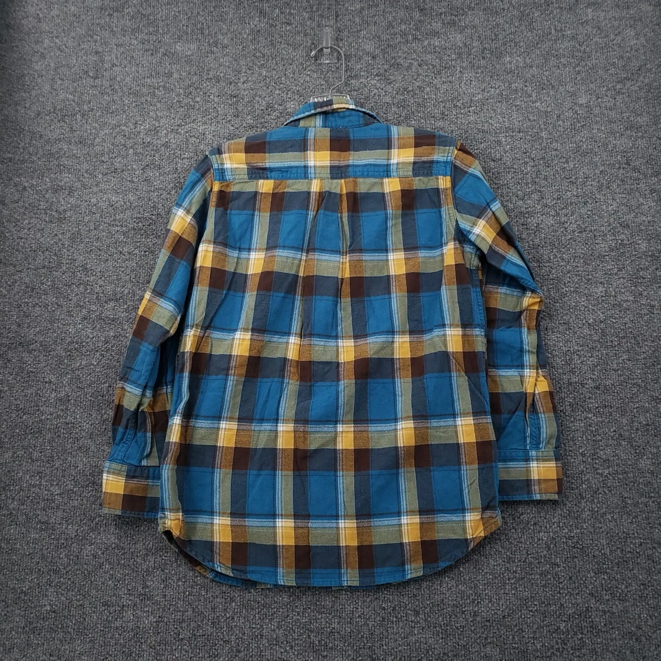 Рубашка Burton на пуговицах для мальчиков XL синяя с длинным рукавом фланелевая клетчатая сноуборд для улицы - Изображение 2 из 4