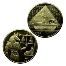 Ancient Egyptian Coin Hound Coin - Ancient Egyptian Civilization Pyramid Coin