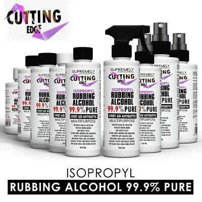 CUTTING EDGE IPA Isopropyl Alcohol Pure Rubbing Alcohol Antiseptic Disinfectant 99.9% PURITY