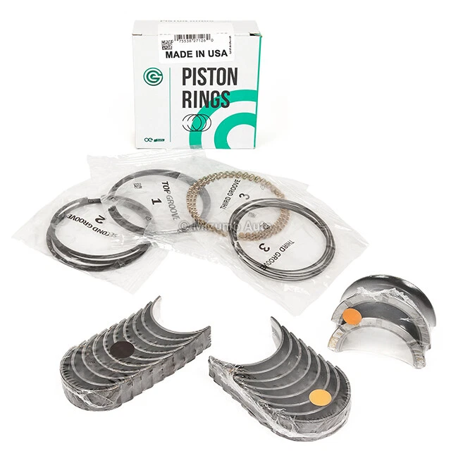 Anillos de pistón rodamientos de varilla principal aptos para 96-16 Ford F150 F250 Lincoln 5.4L 4.6L-VIN 6 Foto 2 de 4