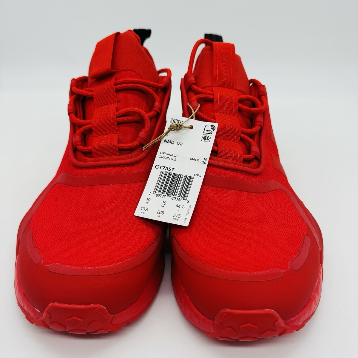 Adidas Men's Originals NMD_R1 V3 Vivid Red Athletic Shoes Adidas Men's Originals NMD_R1 V3 Vivid Red Athletic Shoes