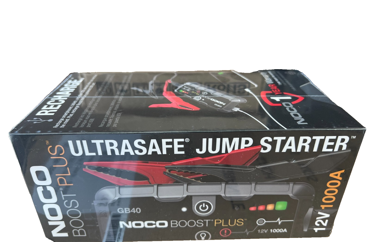 noco boost box NOCO Boost GB70: 2000A UltraSafe Jump Starter  12V Lithium Battery Booster  Pack, Portable Jump Box, Power