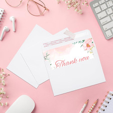 50Pack White A4 Envelopes 4-1/4 X6-1/4 Inch Self Seal 4 X 6 Envelopes for for...