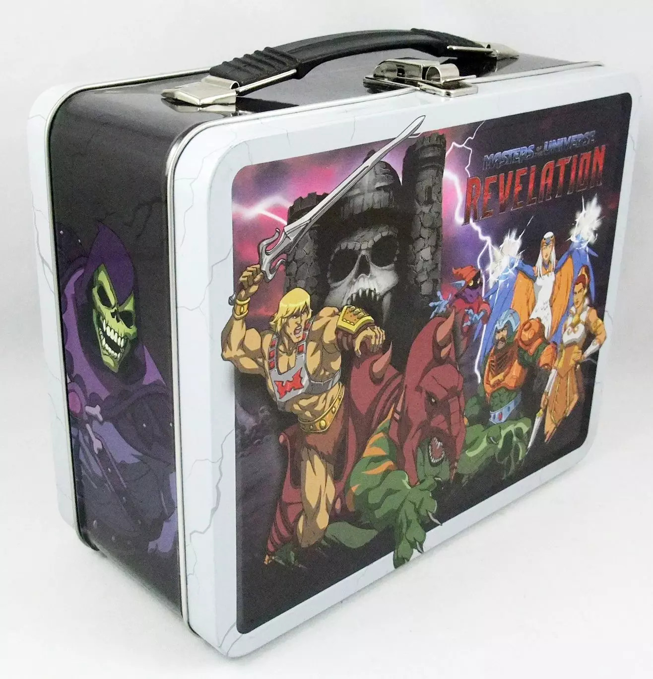 Boîte Masters of the Universe Revelation en métal, idée cadeau geek