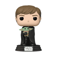 Funko Pop! Star Wars: The Mandalorian Luke Skywalker Mit Grogu #482 Vinylfigur