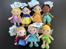 Peluche Principesse Disney Tokyo, nuovo con etichette set 7 Giappone nuovo au...