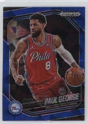 2024-25 Panini Prizm Black Blue Ice Prizm 35/125 Paul George #110 1d77