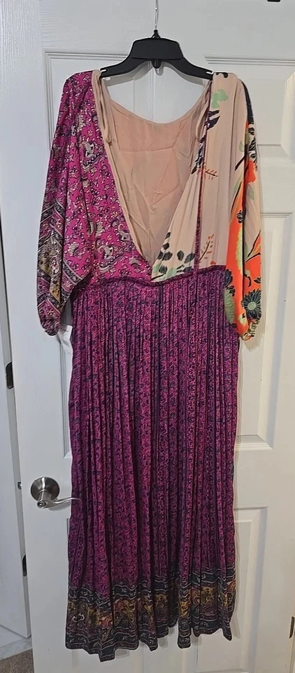 NUEVO CON ETIQUETAS FREE PEOPLE What You Want Maxi Vestido boho, único RARO TALLA PEQUEÑA Foto 3 de 4