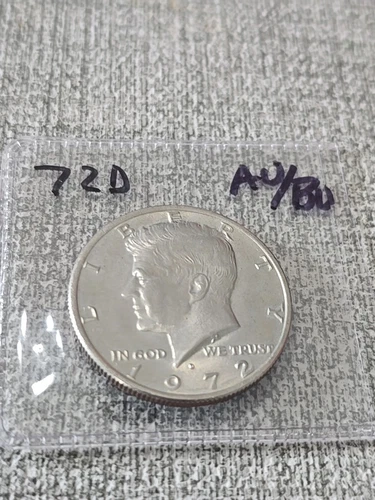 1972 D Kennedy Half Dollar AU / BU