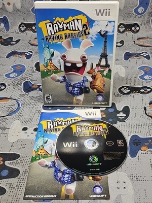Rayman Raving Rabbids 2 (Nintendo Wii, 2007) CLEANED & TESTED CIB 