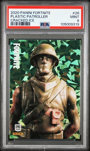 2020 PANINI FORTNITE CRACKED ICE #26 PLASTIC PATROLLER PSA 9