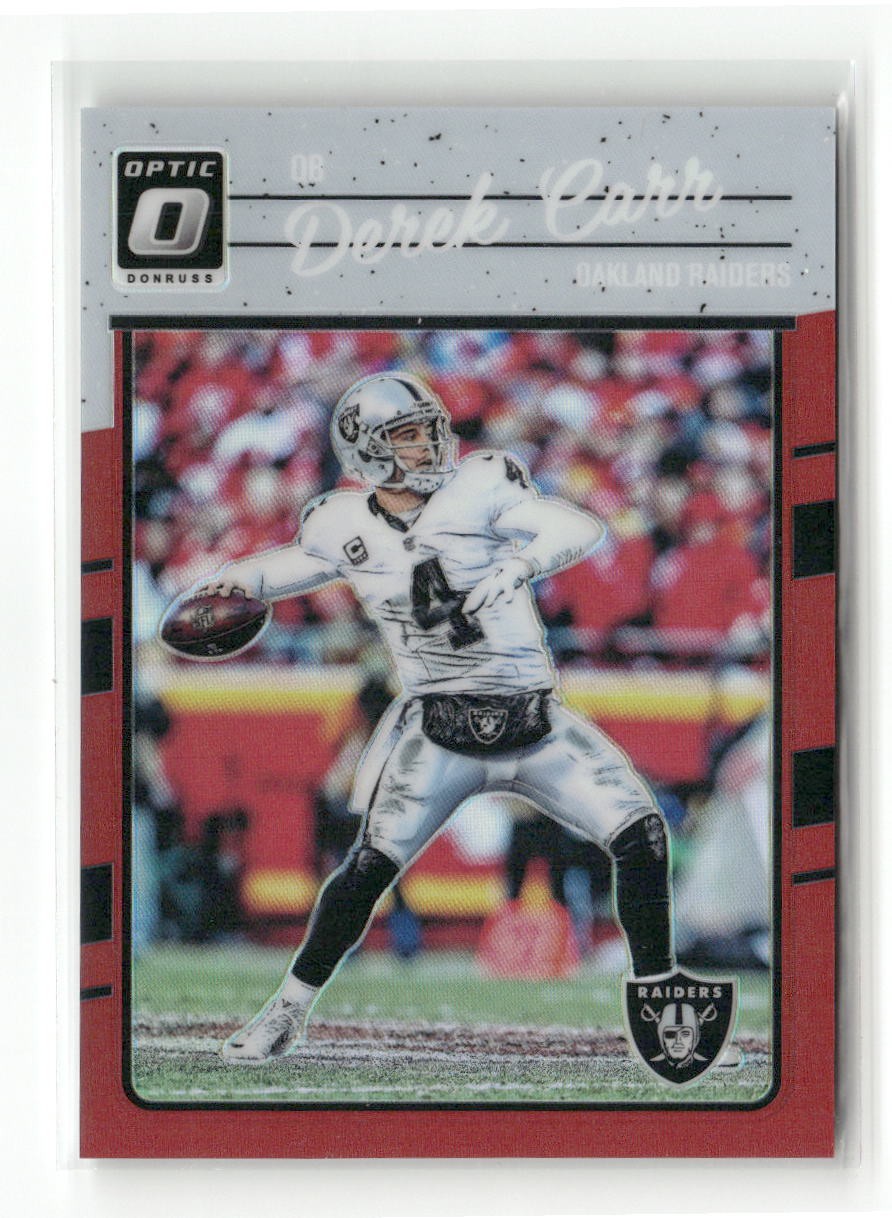 2016 Donruss Optic #74 Derek Carr Red #/99