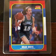 1986-87 Fleer Set-Break # 22 Brad Davis NM-MT