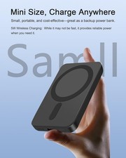 MagSafe-Compatible Portable Charger, 5000mAh 5W Compact Magnetic Power Bank