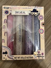 Bath salts set of 4 scented tubes Cherry, Ginger, Lavender, Coconut