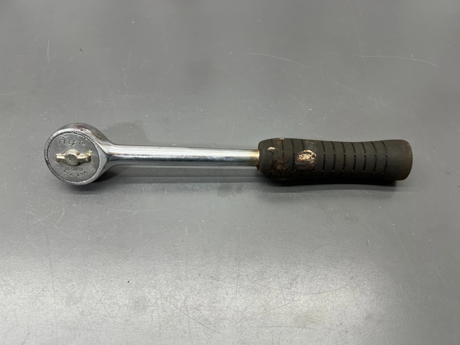 (s) VINTAGE FLEET TOOLS No. 1650-2 1/2" DRIVE RATCHET COMFORT GRIP - USA