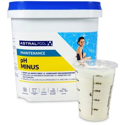 5,0 kg pH Minus pH Senker Granulat pH- Pool Schwimmbad Astralpool m. Messbecher 