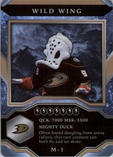 2021-22 Upper Deck MVP Mascot Gaming Cards #M1 Wild Wing - HKY