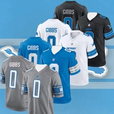 NEW! Jah Gibbs #0 Detroit L Name & Number Player AOP Gift Fan Made All Size