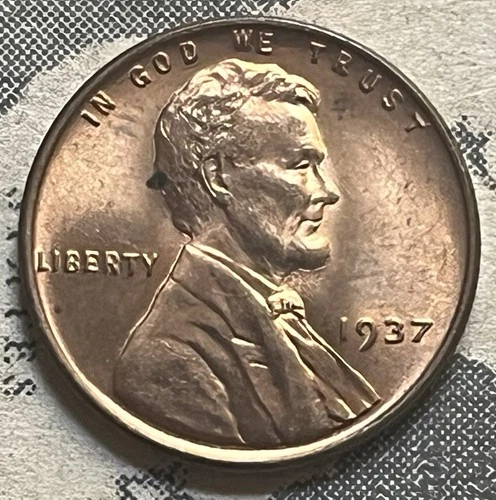 1937-P BU Lincoln Wheat Cent Red Nice!!! Free Shipping E2