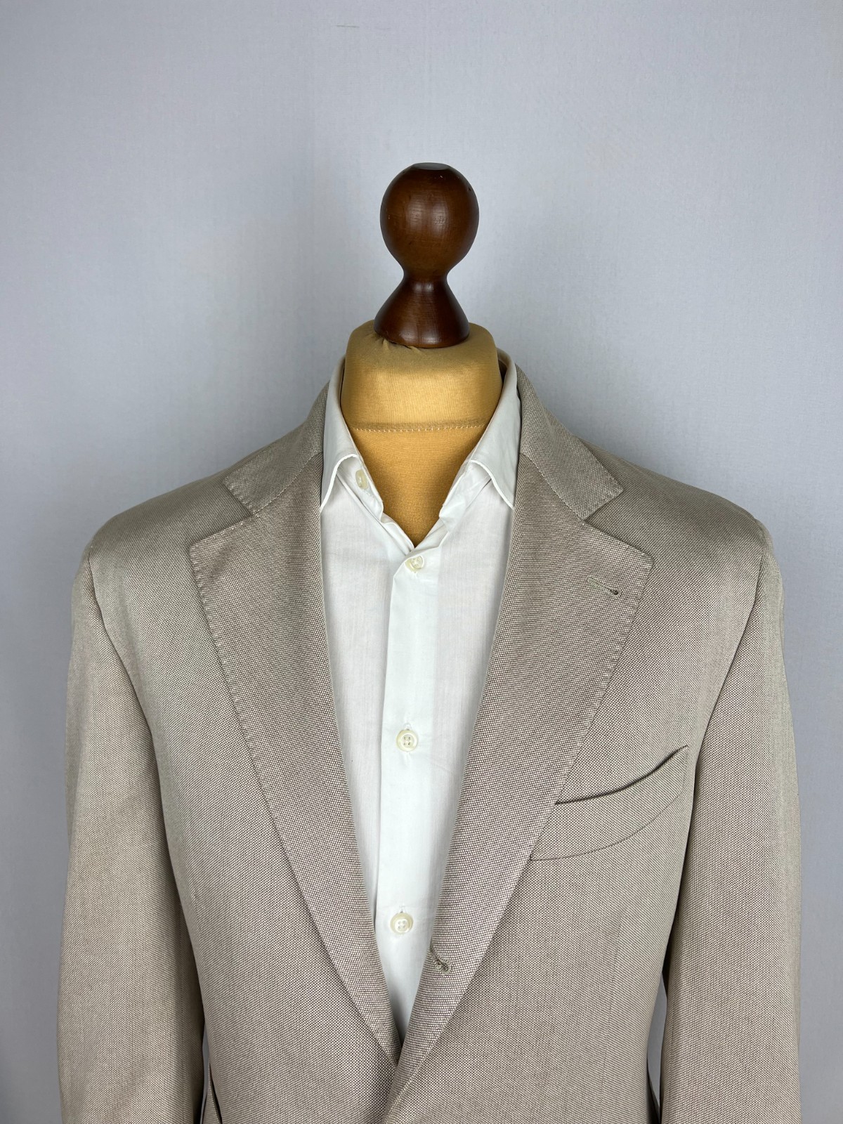 BRUNELLO CUCINELLI Light-Beige Solid 100% Cotton … - image 5