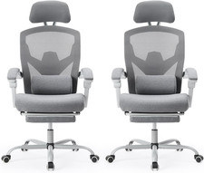 Office Computer Desk Chair with Footrest,Ergonomic High-Back Mesh Rolling Work S