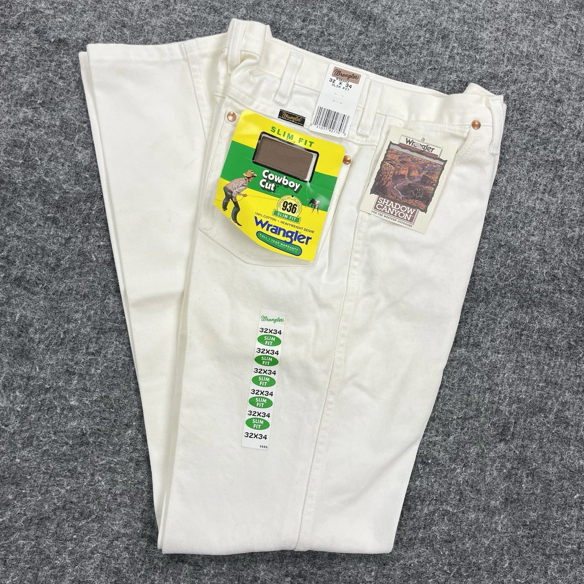 Wrangler Cowboy Cut White Jeans for Men for sale | eBay