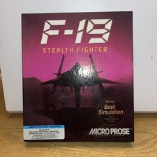F-19 Stealth Fighter Micro Prose Simulation IBM Tandy PC 1988 5.25" COMPLETE