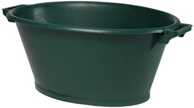 EDA Wanne, oval, 70 Liter, Kunststoff, grün