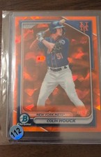 2024 Bowman Sapphire Edition - Chrome Prospects Colin Houck #BCP-123 Orange /25