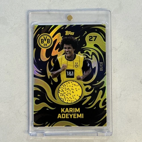 2024-25 Topps Borussia Dortmund Team Set Karim Adeyemi Player Worn Patch /50