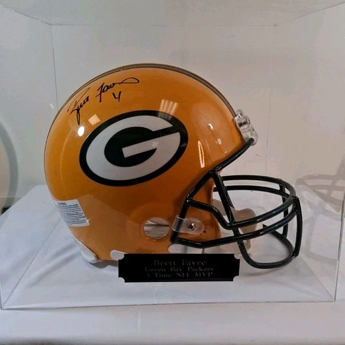 Brett Favre Autographed Green Bay Packers Helmet AFCA Authenticated Original