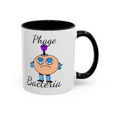 Phage Bacteria Coffee Mug Biology Science Gift Ceramic Lab Cup