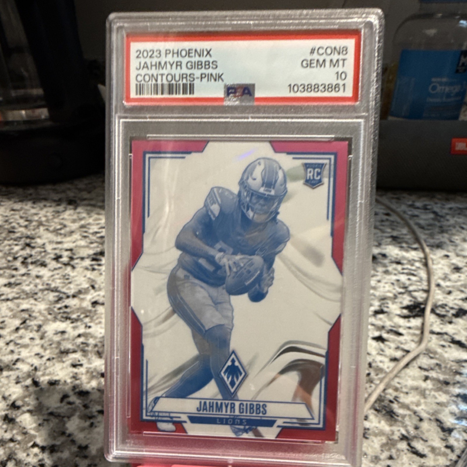 Jahmyr Gibbs Panini Phoenix Contours #CON8 Pink