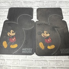 2005 Disney Mickey Mouse Plasticolor Rubber Car Floor Mats Front 25 X 16 12