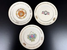 1939, 1945, 1947 Cedar Point Ohio New York Central Veterans Souvenir Plates