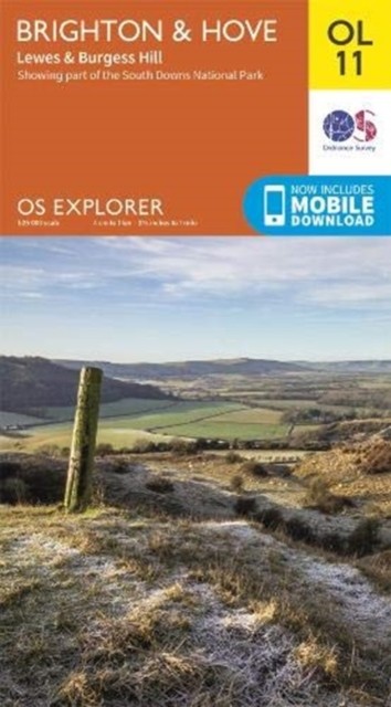 BRIGHTON & HOVE Ordnance Survey Explorer Map OL 11 - Image 3