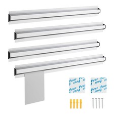 4 Pack 18 Inch Aluminum Ticket Holder for Restaurant Slide Check Rack for Kit...