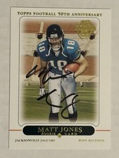 2005 Topps Matt Jones Auto Signed Rookie Card IP Jacksonville Jaguars Arkansas. rookie card picture