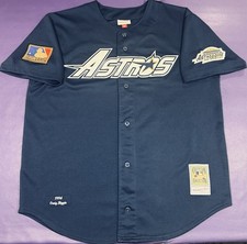 Authentic Craig Biggio #7 Mitchell & Ness 1994 Houston Astros Navy Alt Jersey 52