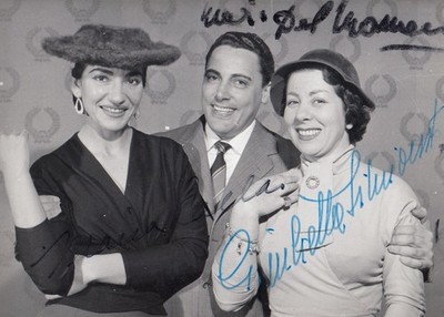 Callas Del Monaco Simionato 9x14 cm Signiertes Foto | Autogramm / Autograph [EW]