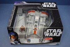 Star Wars SAGA Collection Rogue Two Hoth Snowspeeder w Zev Senesca figure 2006