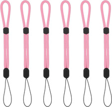 Camera Wrist Strap, 6Pcs Adjustable Wristlet Straps Lanyard, Pure Rose Pink
