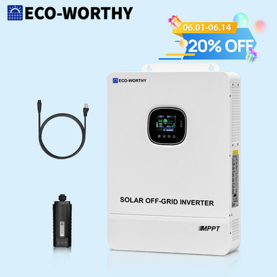 ECO-WORTHY 3500W 5KW 10KW Solar Hybrid Inverter Off Grid Mppt Controller