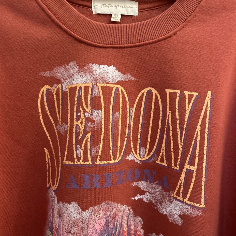 Sudadera para mujer State Of Mine Destination nueva sin etiquetas, talla XS, Sedona Arizona Foto 4 de 4