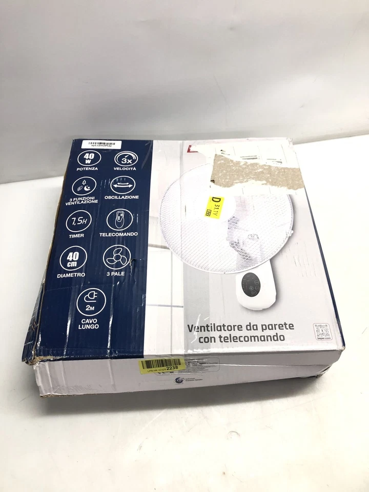 Ventilatore da parete BEPER P206VEN600 - bianco - Immagine 3 di 4